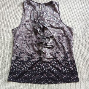 The Limited | Chic Ruffled Sleeveless Tank Blouse / Shell